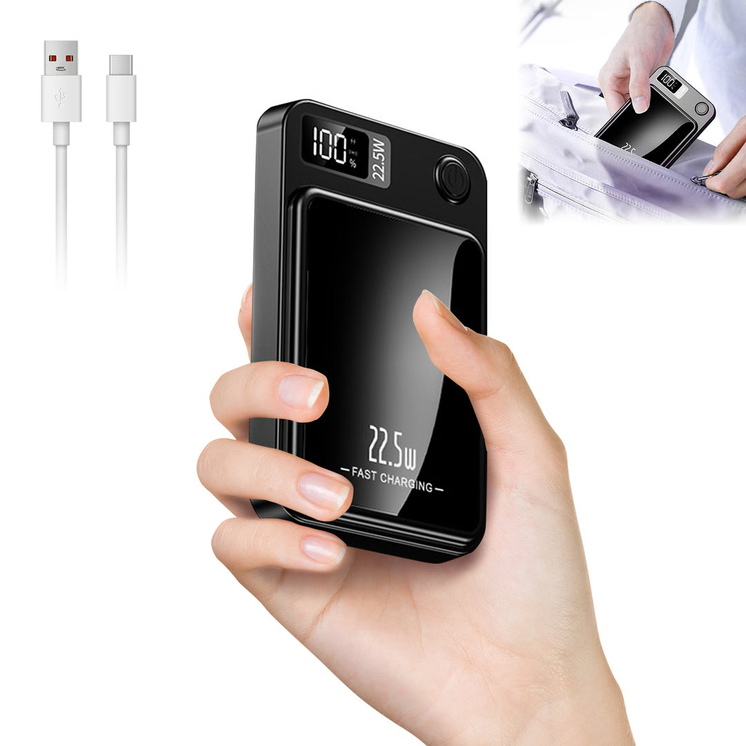 Magnetic Wireless Power Bank Portable Fast Charging Power Bank with LED Display