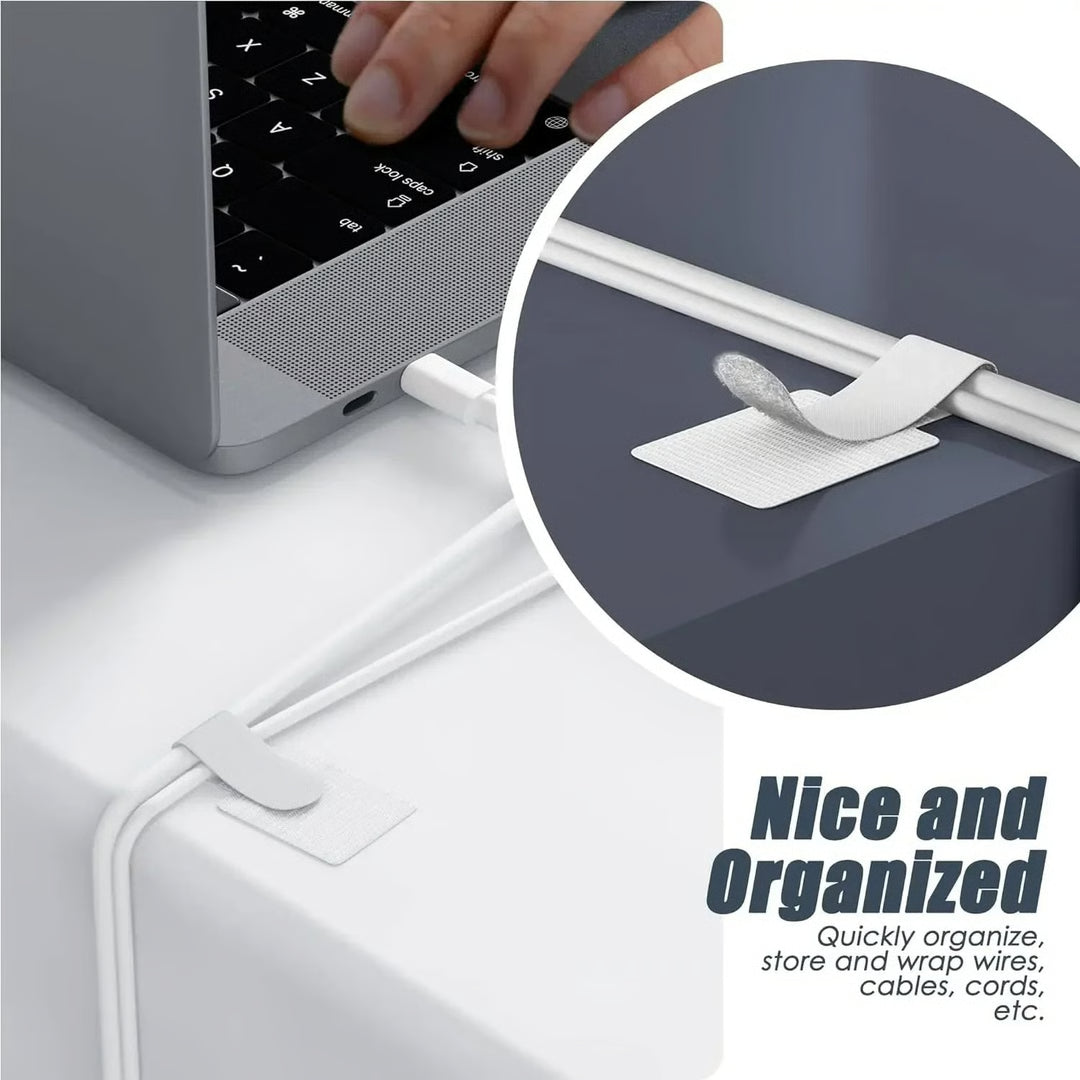 Reusable Self-Adhesive Cable Organizers