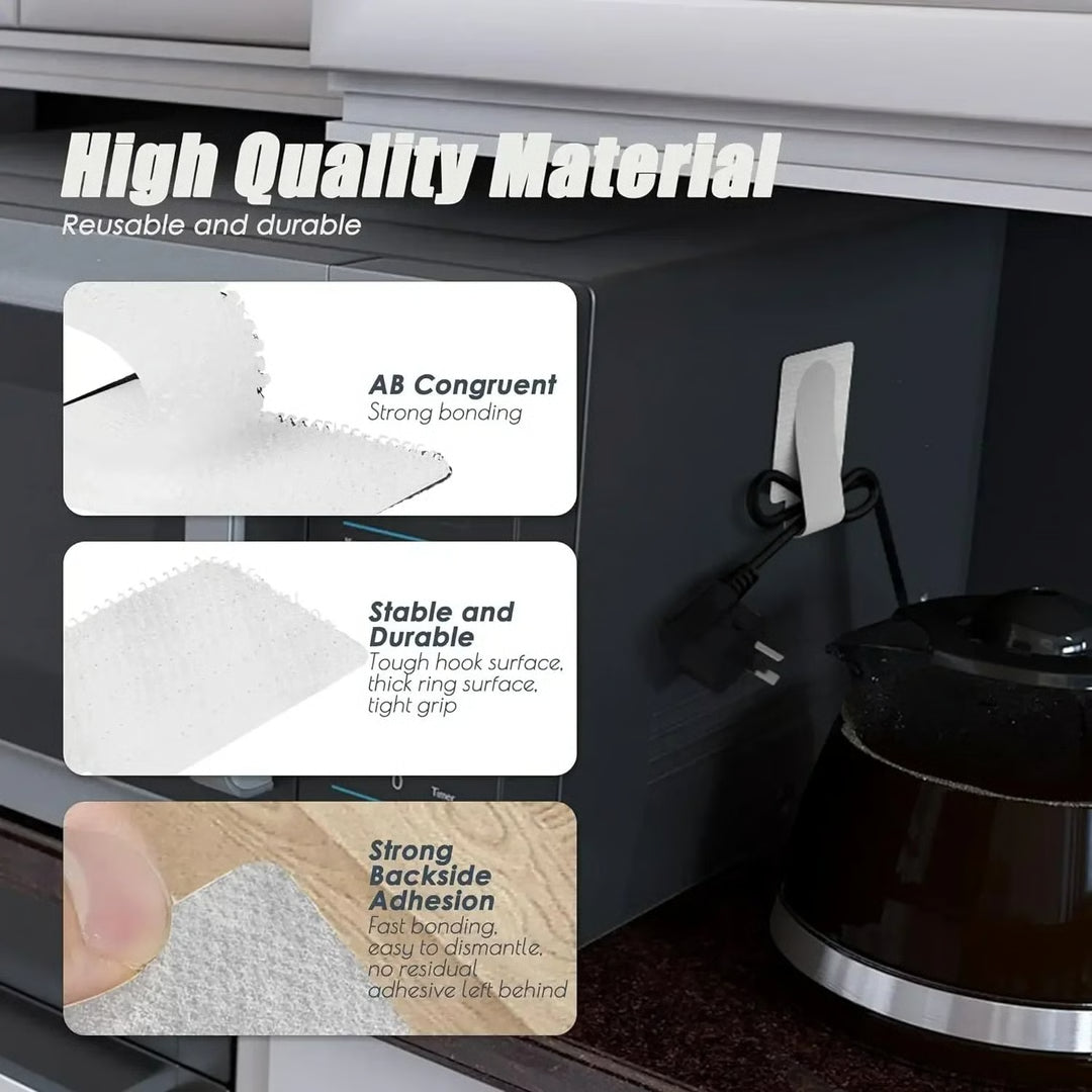 Reusable Self-Adhesive Cable Organizers