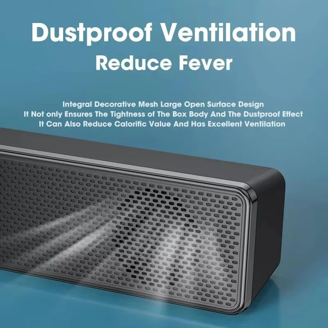 PC Bluetooth Soundbar Speaker – USB Powered Wireless & Wired Audio System
