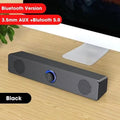 PC Bluetooth Soundbar Speaker – USB Powered Wireless & Wired Audio System