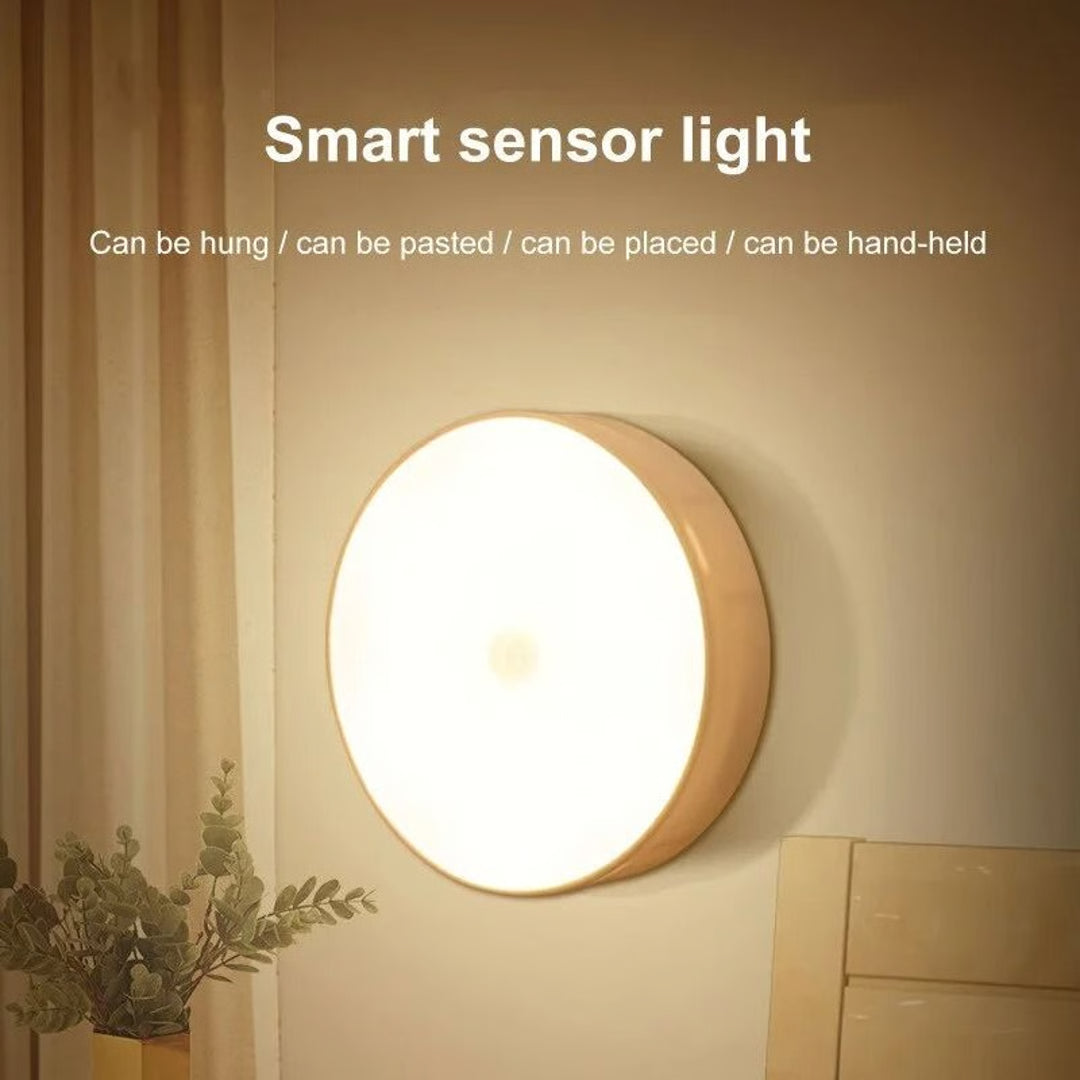 LED Smart Motion Sensor Night Light – USB Rechargeable Wireless Magnetic Lamp