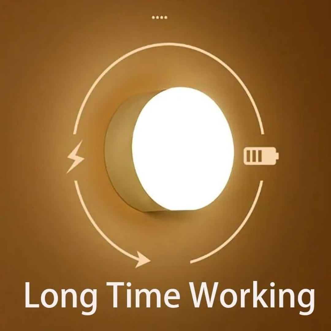 LED Smart Motion Sensor Night Light – USB Rechargeable Wireless Magnetic Lamp