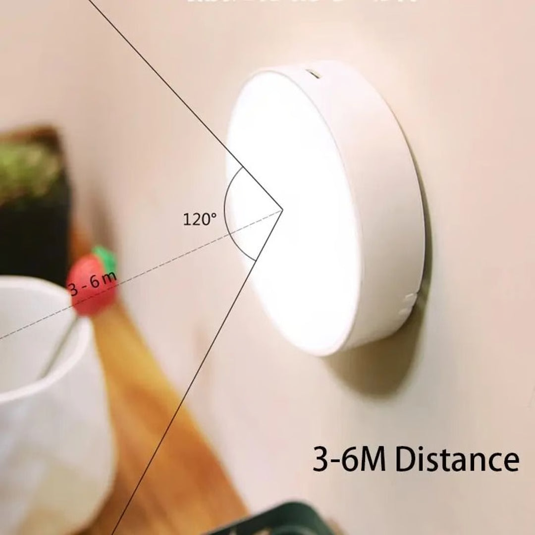 LED Smart Motion Sensor Night Light – USB Rechargeable Wireless Magnetic Lamp