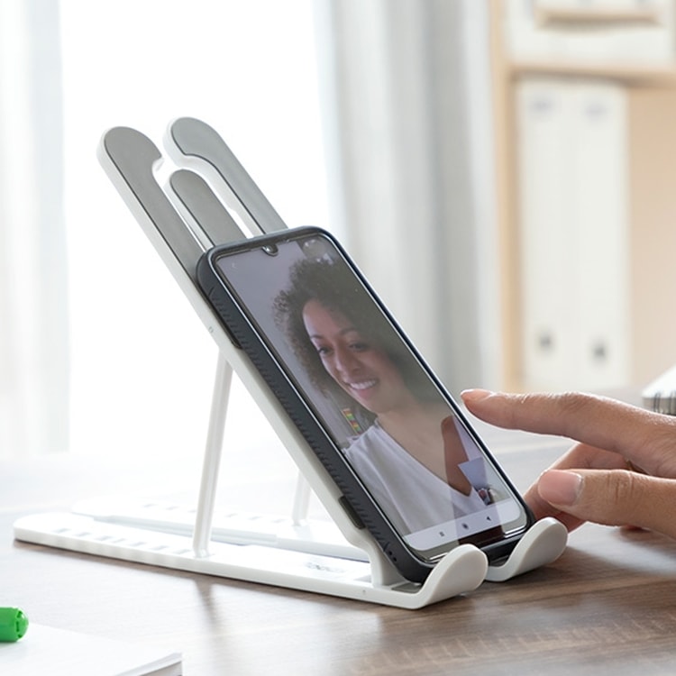 Adjustable Laptop Stand for Desk – Foldable Ergonomic Laptop Riser