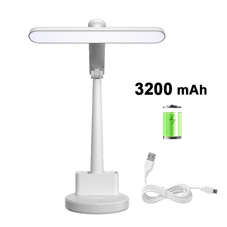 Rechargeable Foldable LED Desk Lamp for Reading, Studying & Office Use