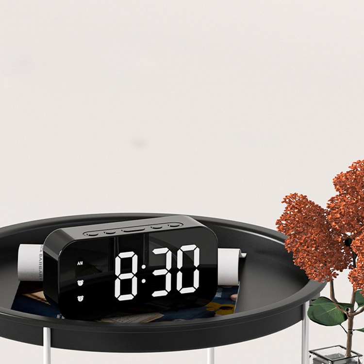 Smart LED Digital Alarm Clock with Sound Control & Temperature Display