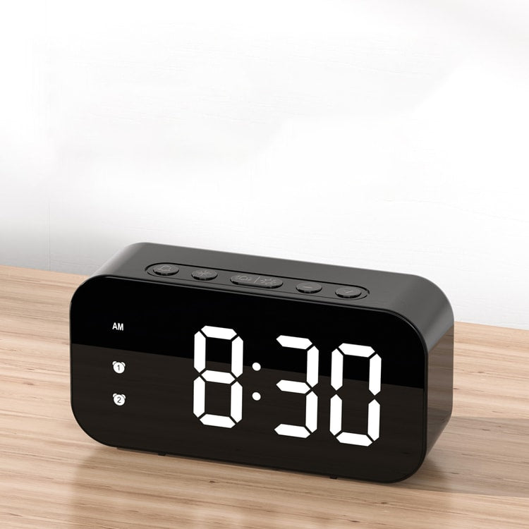Smart LED Digital Alarm Clock with Sound Control & Temperature Display