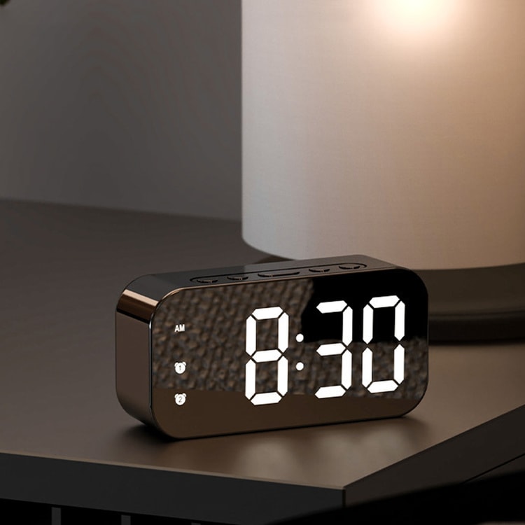 Smart LED Digital Alarm Clock with Sound Control & Temperature Display