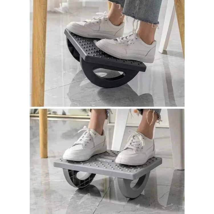 Adjustable Under Desk Foot Rest with Massage Rollers