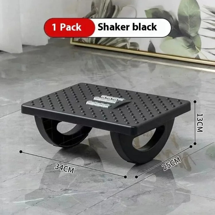 Adjustable Under Desk Foot Rest with Massage Rollers